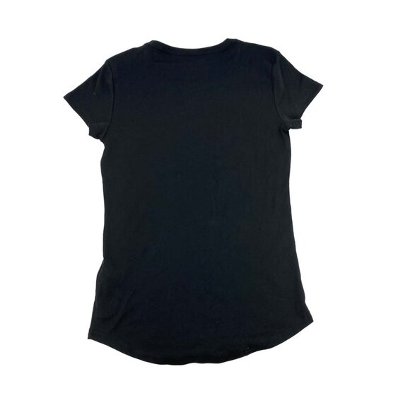 Kirkland Signature Women's Short Sleeve T-Shirt | Pima Cotton | Black | Medium - Picture 1 of 4